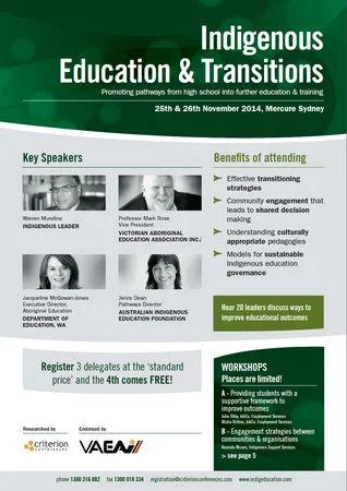 Indigenous Education and Transitions | World Conference Calendar