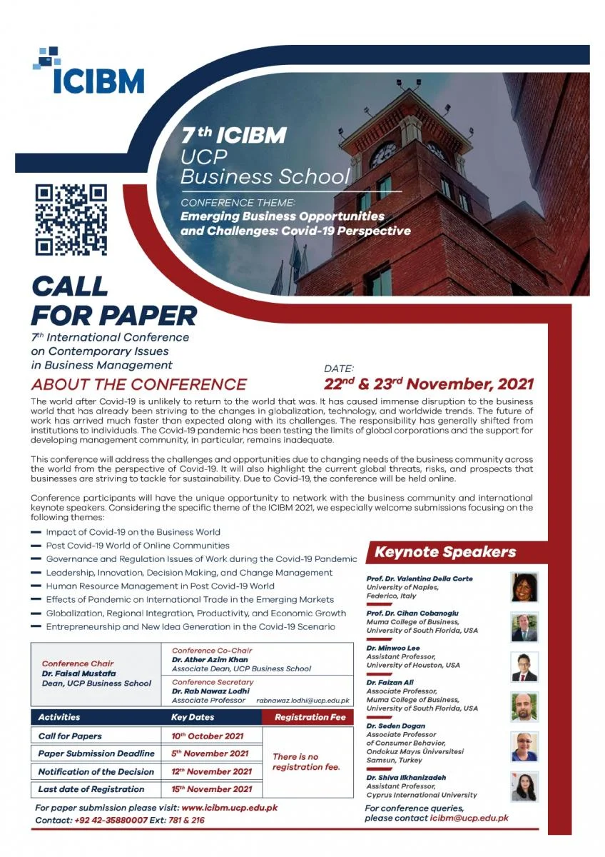 7th International Conference on Contemporary Issues in Business Management