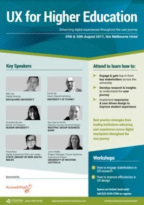 UX in Higher Education Melbourne August 2017