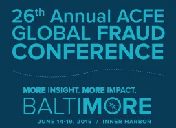 26th Annual ACFE Global Fraud Conference