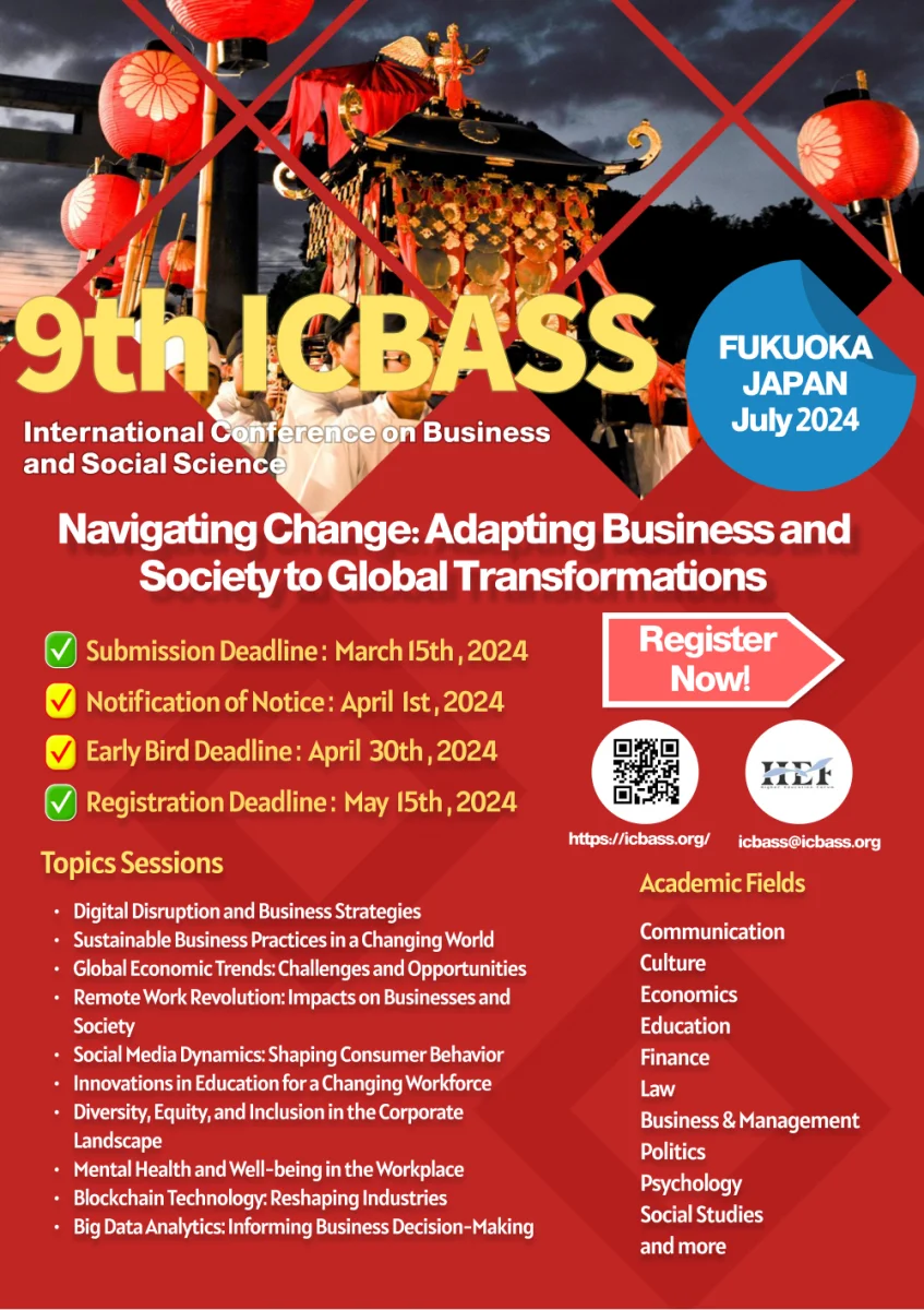 The 9th International Conference on Business and Social Science