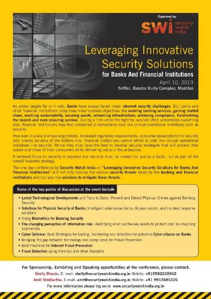 Leveraging Innovative Security Solutions for Banks And Financial Institutions