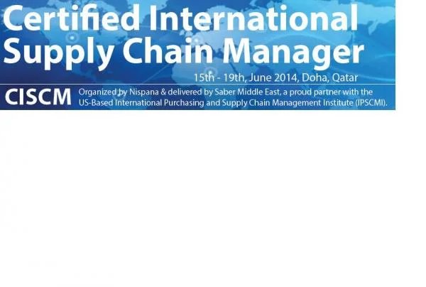 Certified International Supply Chain Manager