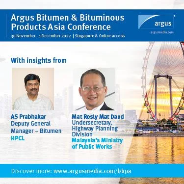 Argus Bitumen and Bituminous Products Asia Conference, 30 Nov - 1 Dec ...
