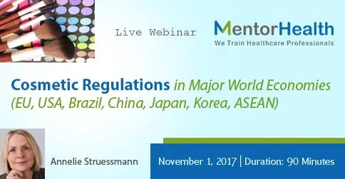 Major World Economies Cosmetic Regulations Webinar By MentorHealth