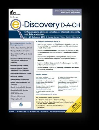 7th Forum e -Discovery D-A-CH