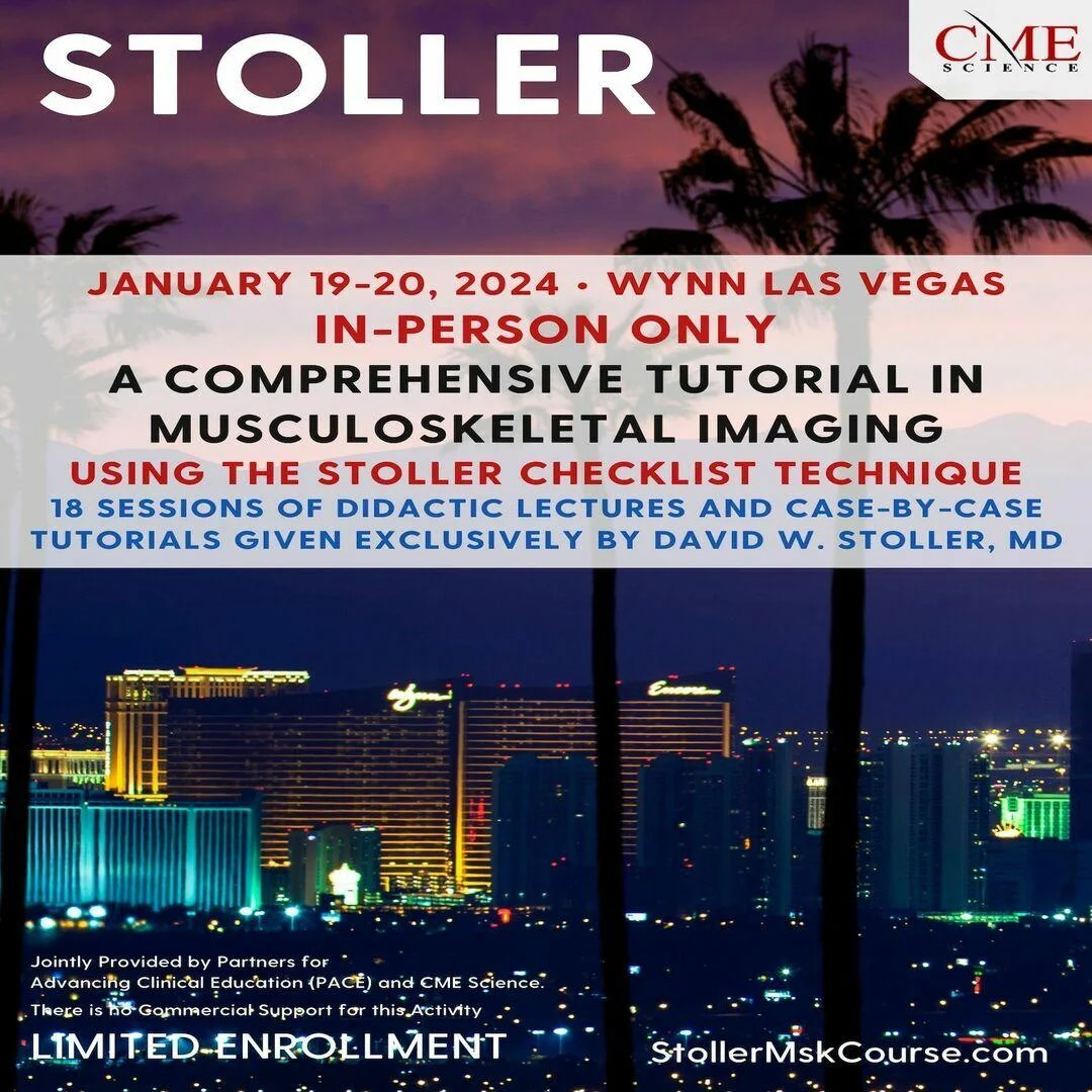 STOLLER: A Comprehensive Tutorial in Musculoskeletal Imaging Using the ...