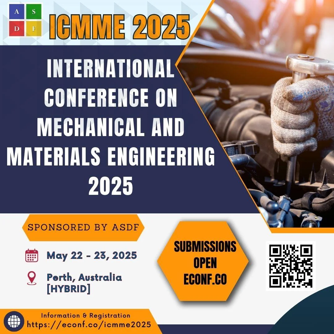 International Conference on Mechanical and Materials Engineering 2025