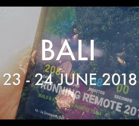 Running Remote 2018 - 1st live Remote Work Conference in Bali - June 2018