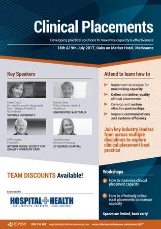 Clinical Placements - Melbourne July 2017