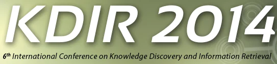 6th International Conference on Knowledge Discovery and Information Retrieval – KDIR 2014