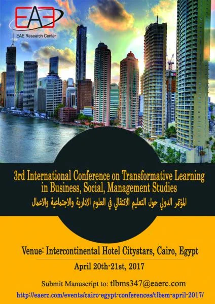 3rd International Conference on Transformative Learning in Business, Social, Management Studies.