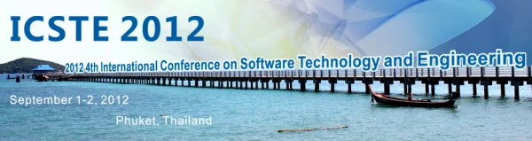 4th International Conference on Software Technology and Engineering - ICSTE 2012