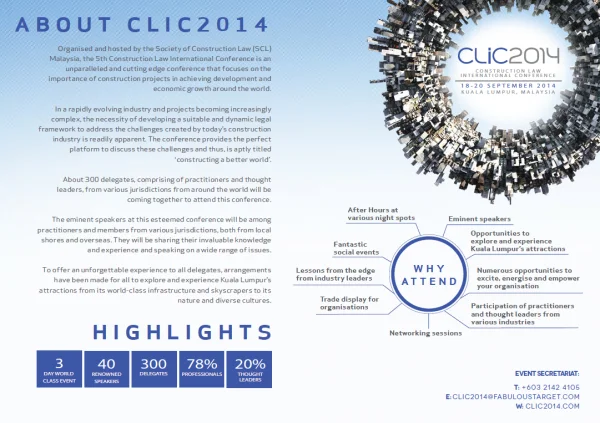 Construction Law International Conference 2014