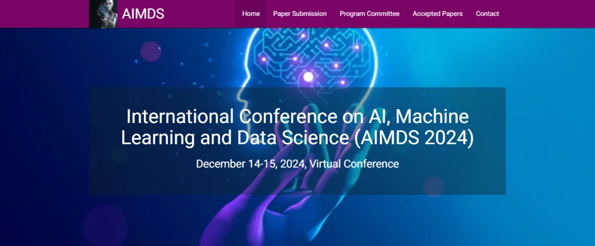 International Conference on AI, Machine Learning and Data Science (AIMDS 2024)
