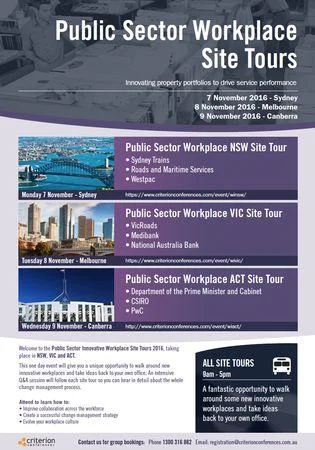 Public Sector Workplace Site Tours - ACT