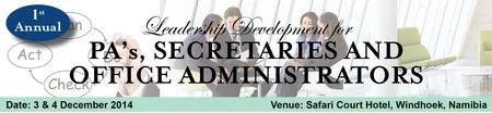 Leadership Development for PA, Secretaries and Office administrators