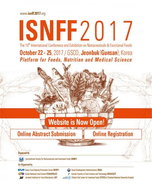 The 10th International Conference and Exhibition on Nutraceuticals & Functional Foods (ISNFF 2017)