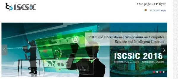 2018 2nd International Symposium on Computer Science and Intelligent Controls (ISCSIC 2018)