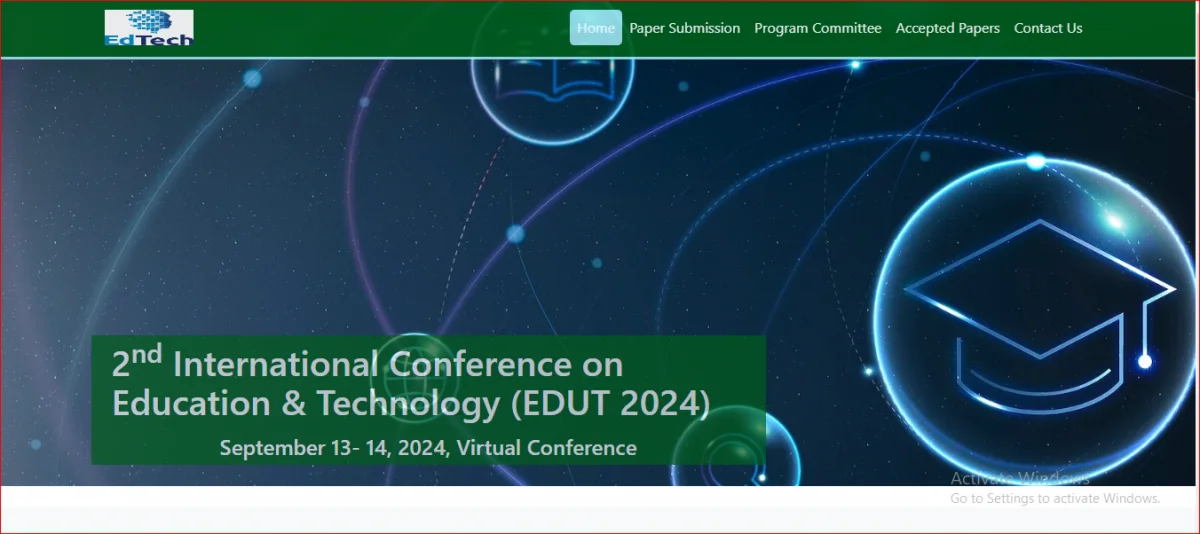 2nd International Conference on Education & Technology (EDUT 2024)