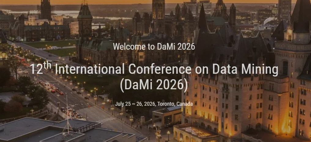 12th International Conference on Data Mining (DaMi 2026)