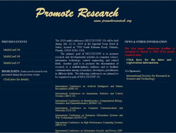 2010 International Conference on High Performance Computing Systems (HPCS-10)