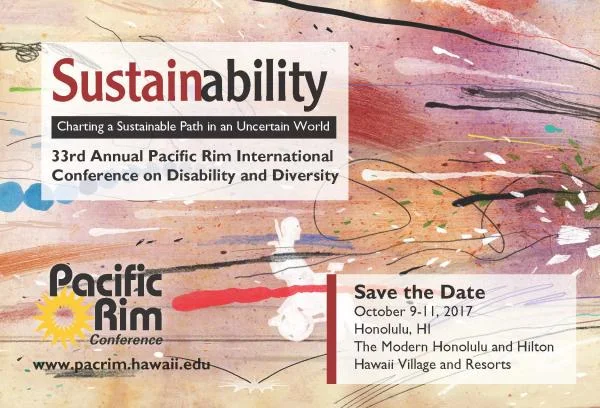 Pacific Rim International Conference on Disability and Diversity