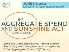 6th Aggregate Spend and Sunshine Act Conference