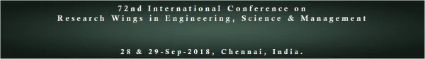 72nd International Conference on Research Wings in Engineering, Science and Management