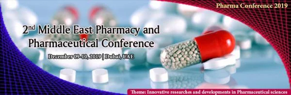 2nd Middle East Pharmacy and Pharmaceutical Conference