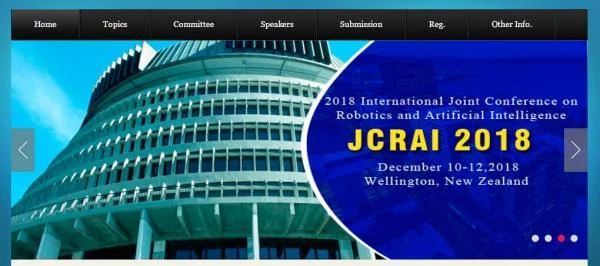 2018 International Joint Conference on Robotics and Artificial Intelligence(JCRAI 2018)