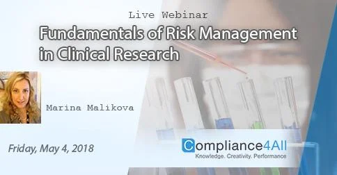 Fundamentals of Risk Management in Clinical Research 2018