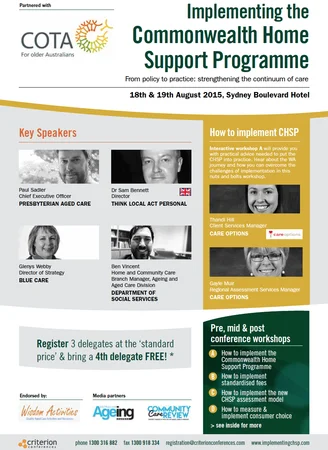 Implementing the Commonwealth Home Support Programme | World Conference ...