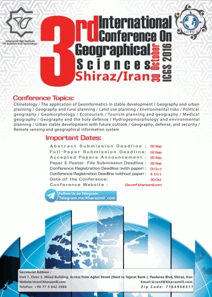 3rd International Conference on Geographical Sciences