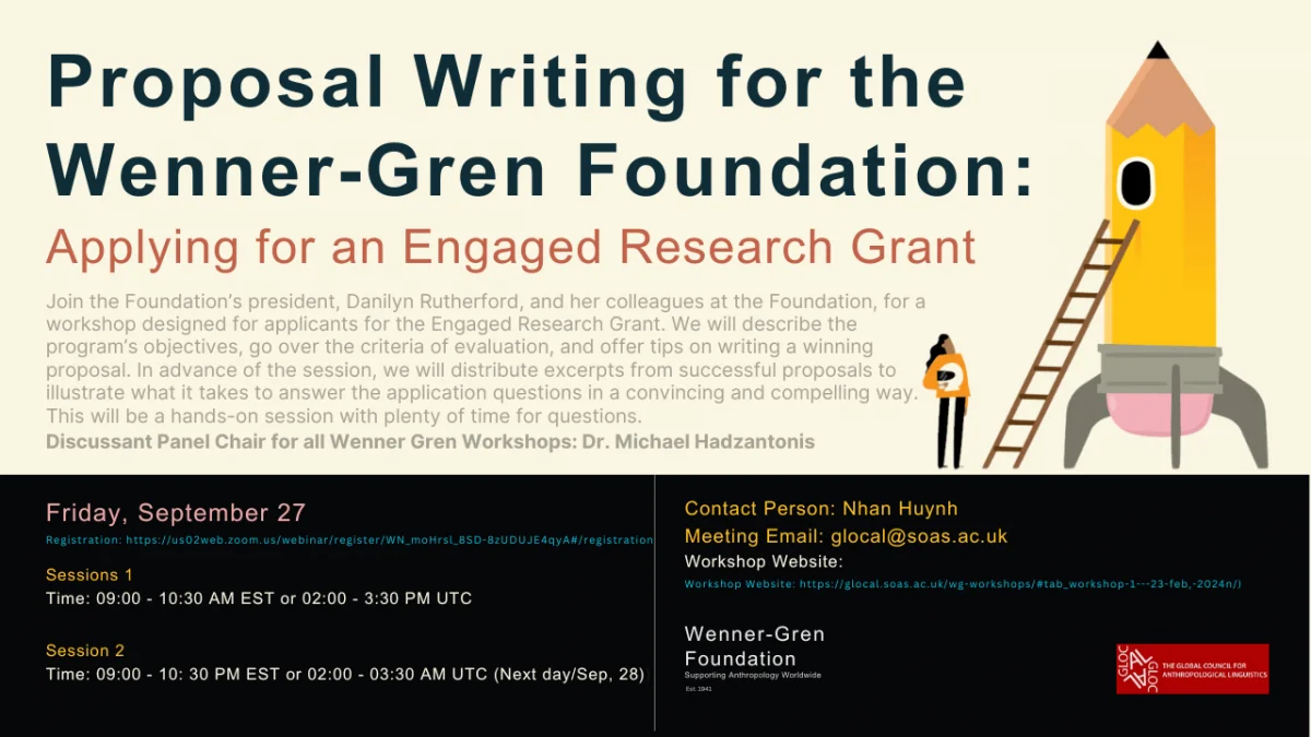SOAS GLOCAL and Wenner-Gren Foundation Workshop - Applying for an Engaged Research Grant