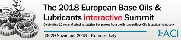 2018 European Base Oils & Lubricants Interactive Summit