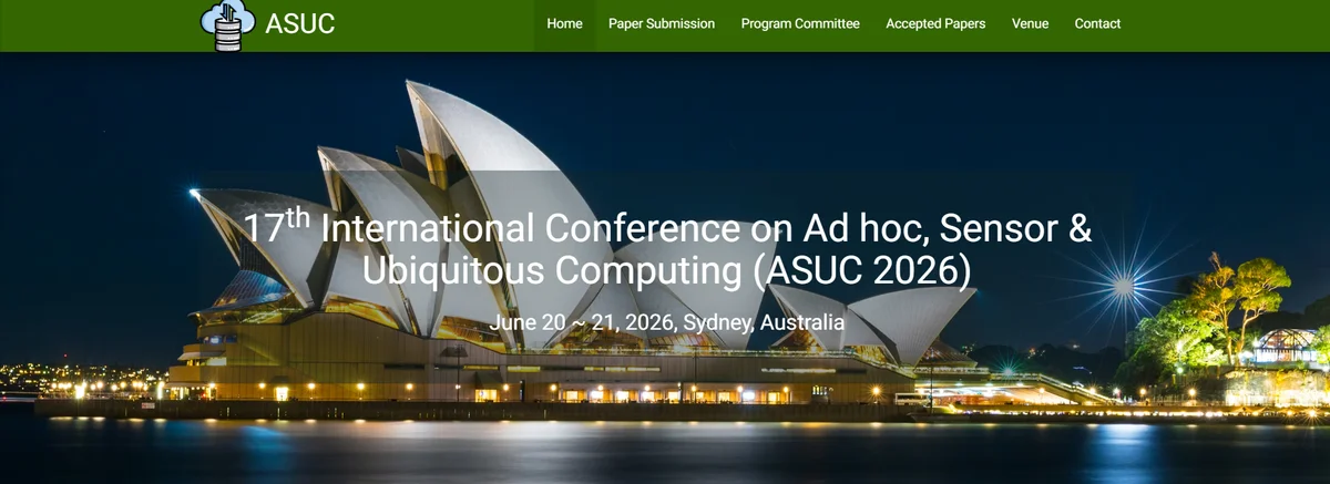 17th International Conference on Ad hoc, Sensor & Ubiquitous Computing ...